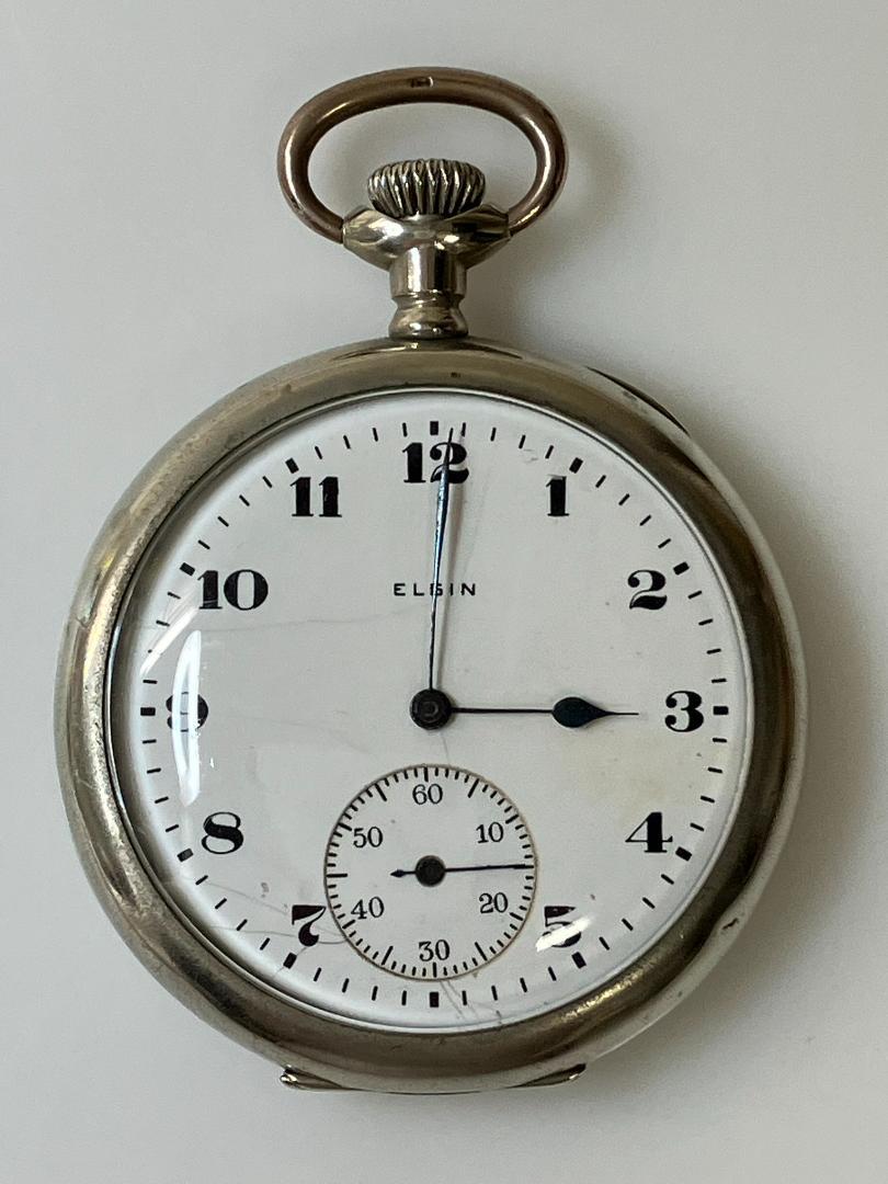 ELGIN/エルジン アンティーク(~1919年製)懐中時計 シルバー 白文字盤