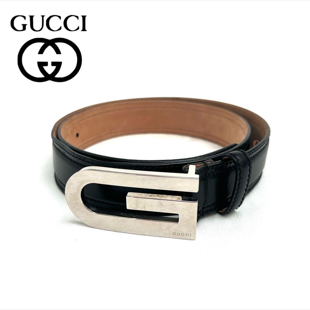 【大人な雰囲気】GUCCI ベルト G金具 レザー 美品 即完売 入手困難 希少