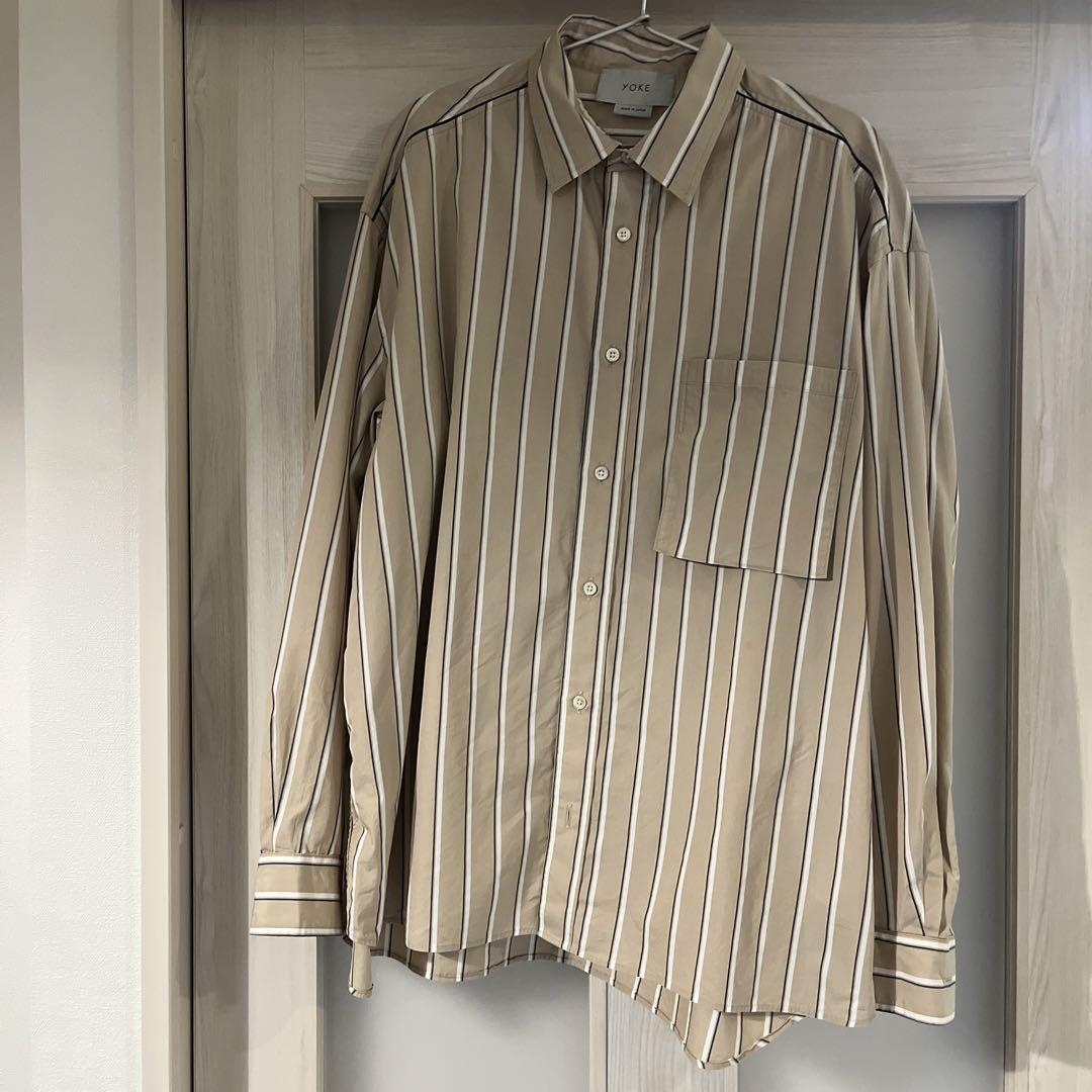 【YOKE】ヨーク OVERSIZED SHIRTS L/S ベージュ