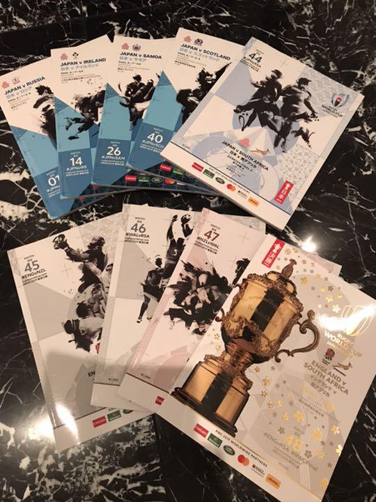 【希少】ラグビーワールドカップ 公式プログラム 9冊セット