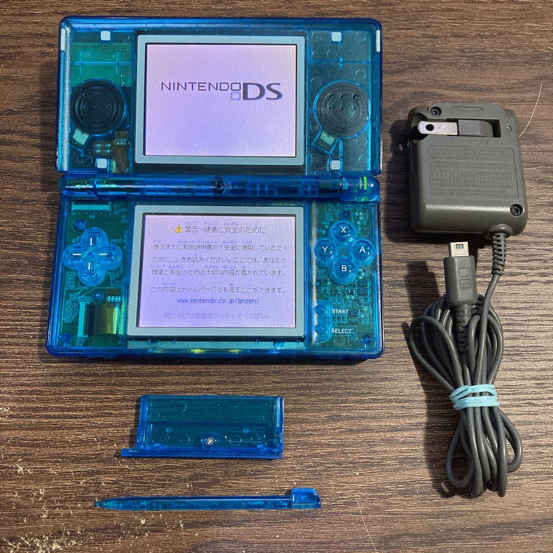 ☆ねむみふくろう 様オーダー品☆ニンテンドーDS Lite クリアブルー