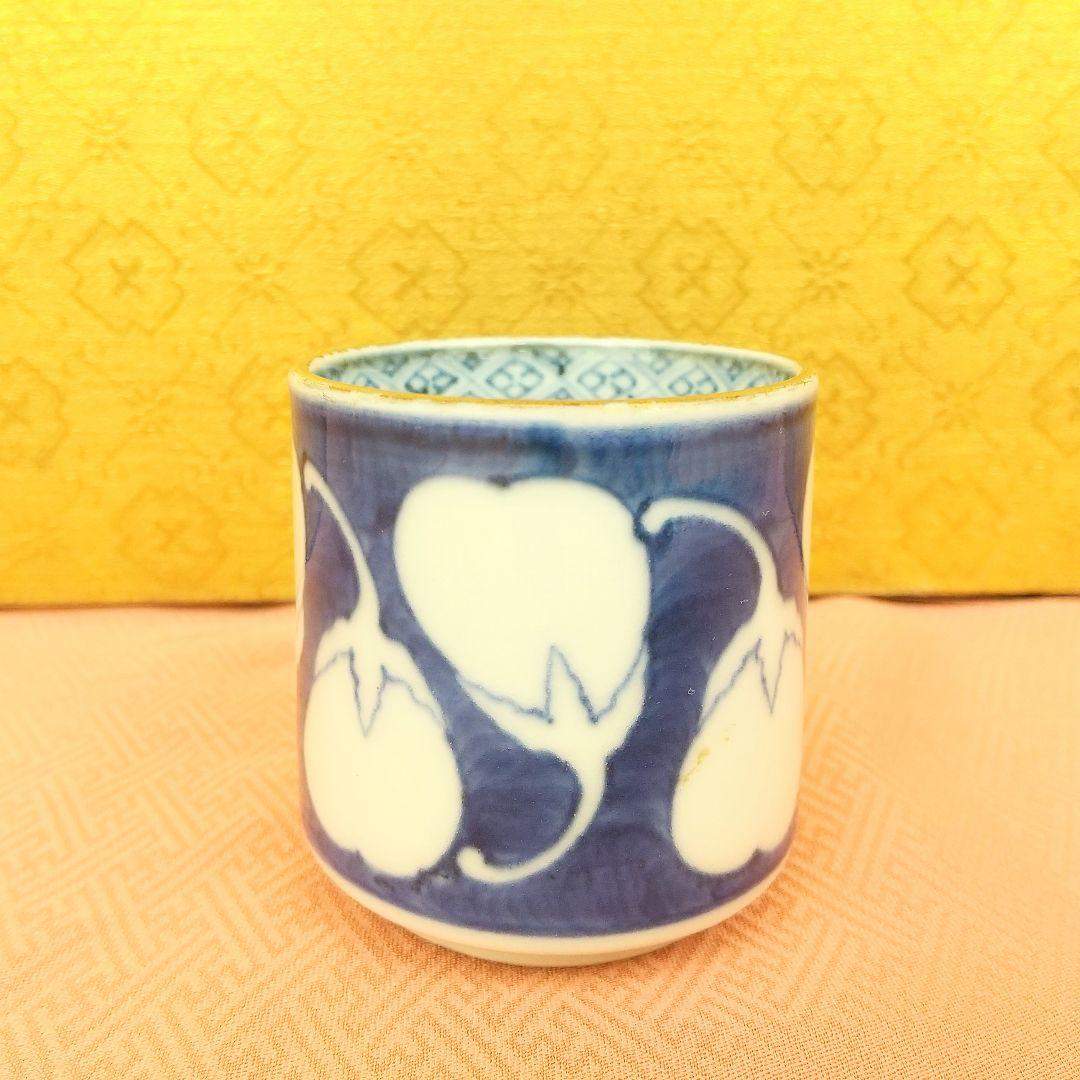 【お値下げしました!】古伊万里 覗 染付 茄子図