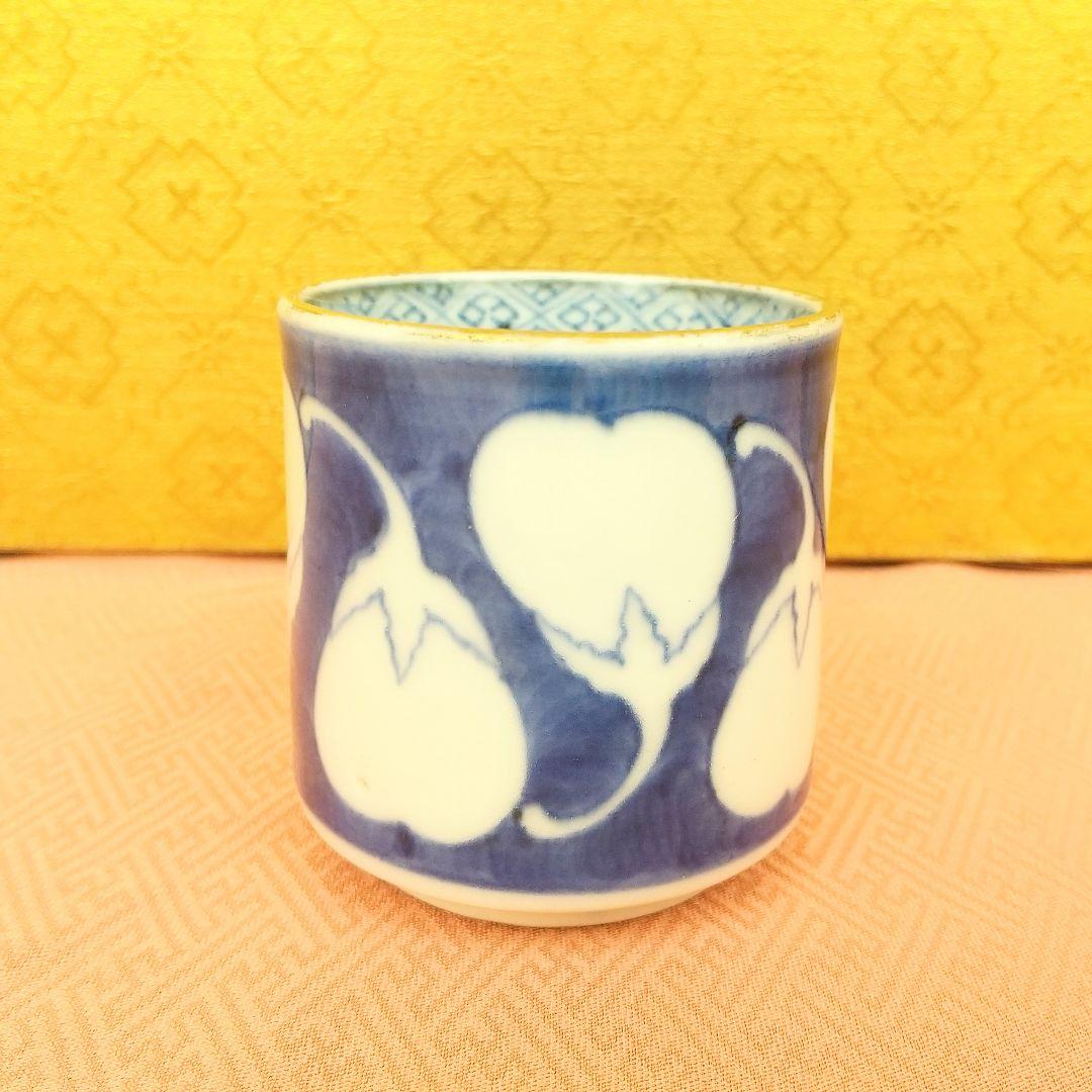【お値下げしました!】古伊万里 覗 染付 茄子図