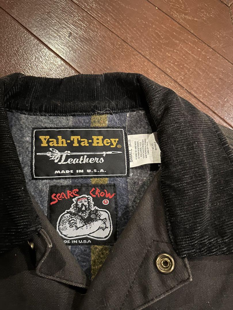 希少 Scarecrow Yah Ta Hey leatherデニムジャケット