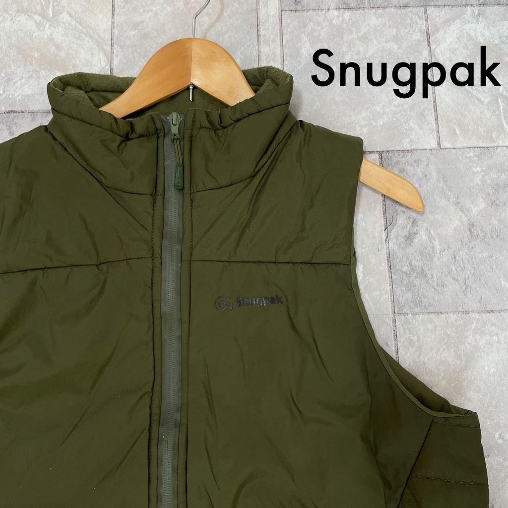 Snugpak 英国製 ナイロンベスト 中綿 UK アウトドア オリーブ