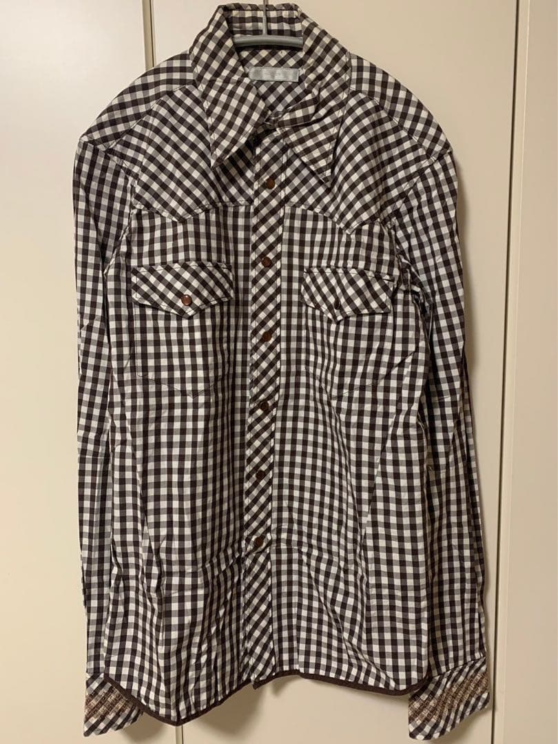 私物 キムタク着 ナンバーナイン ジョージ期 チェック シャツ 同型同色