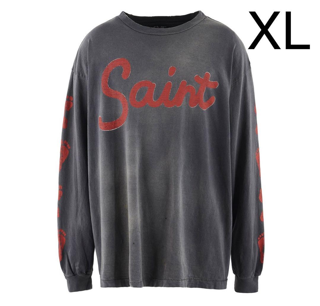 【XL】SAINT Mxxxxxx FOOT PRINT LS TEE