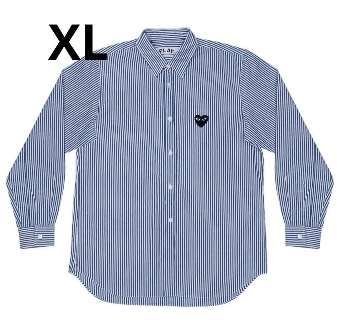 プレイコムデギャルソン ストライプシャツ XL