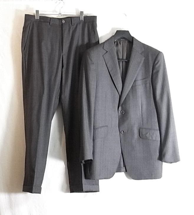 size48☆美品☆ダンヒル duhill 2釦スーツ チャコールグレー