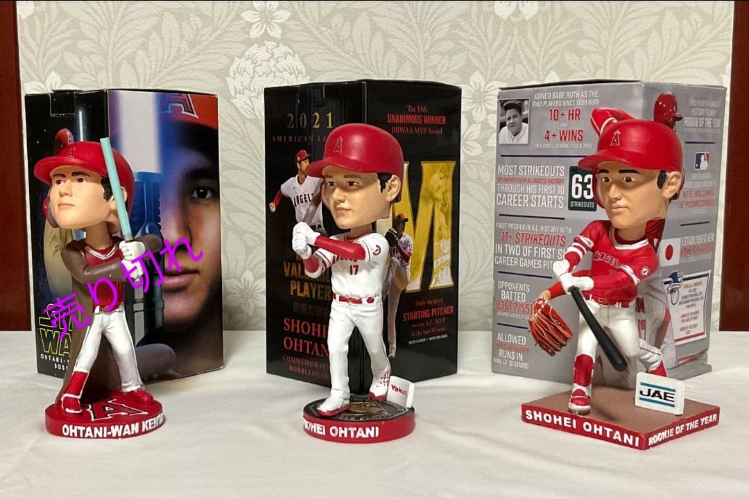 【Y#10】新品 大谷翔平 ボブルヘッド 2点セット + おまけ
