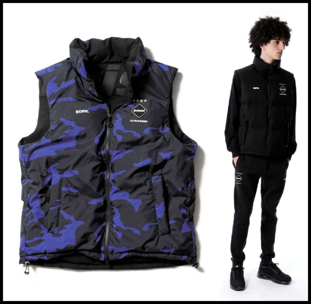 FCRB 18AW REVERSIBLE DOWN VEST ダウン ベスト L