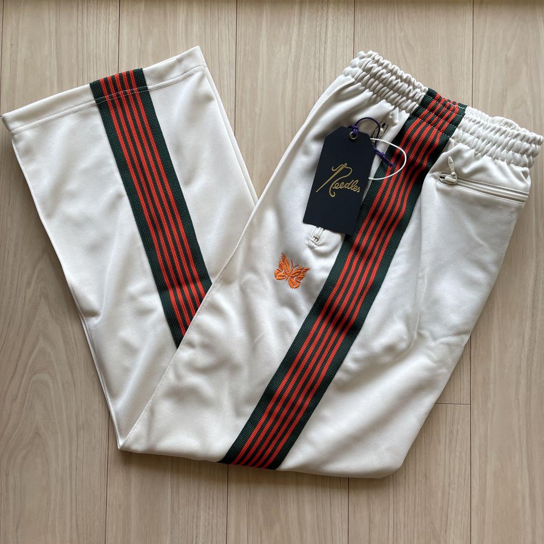 新品 needles トラックパンツ ストレート ベージュ オレンジ 2
