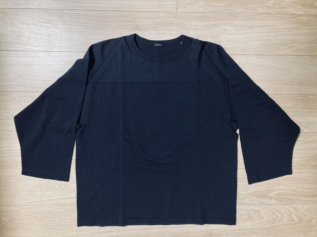 専用COMOLI コモリ 2022aw フットボール T NAVY 22AW 3