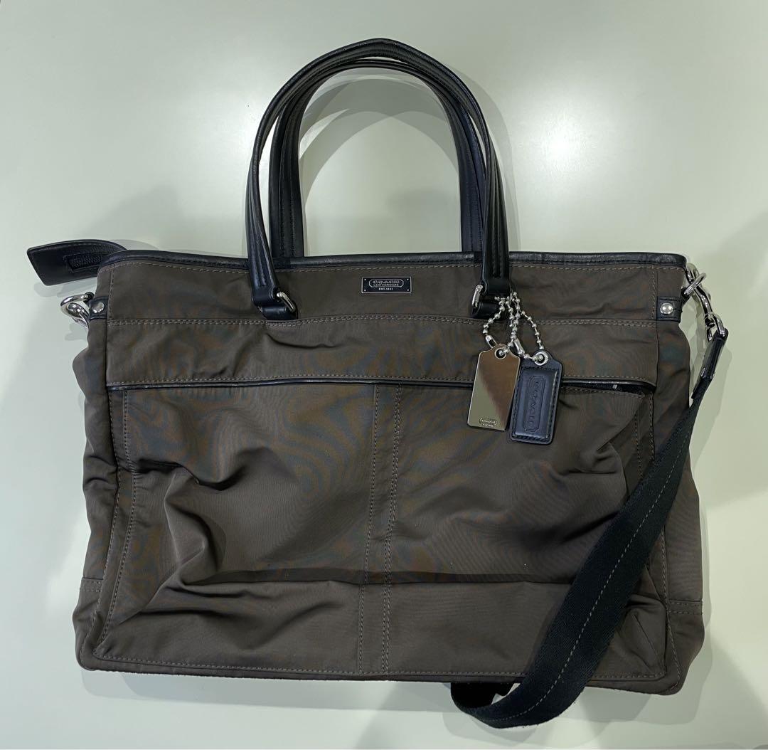 コーチ Coach ビジネストートバック オリーブブラウン