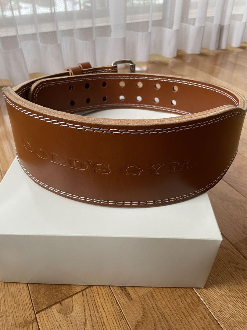【美品】ゴールドジム プロ レザーベルトL