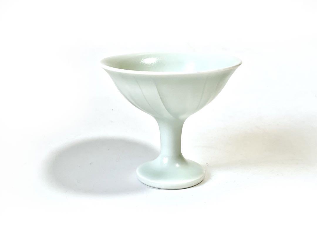 陶芸家 作家物 森和之 青白磁 高杯 馬上盃 師 前田昭博