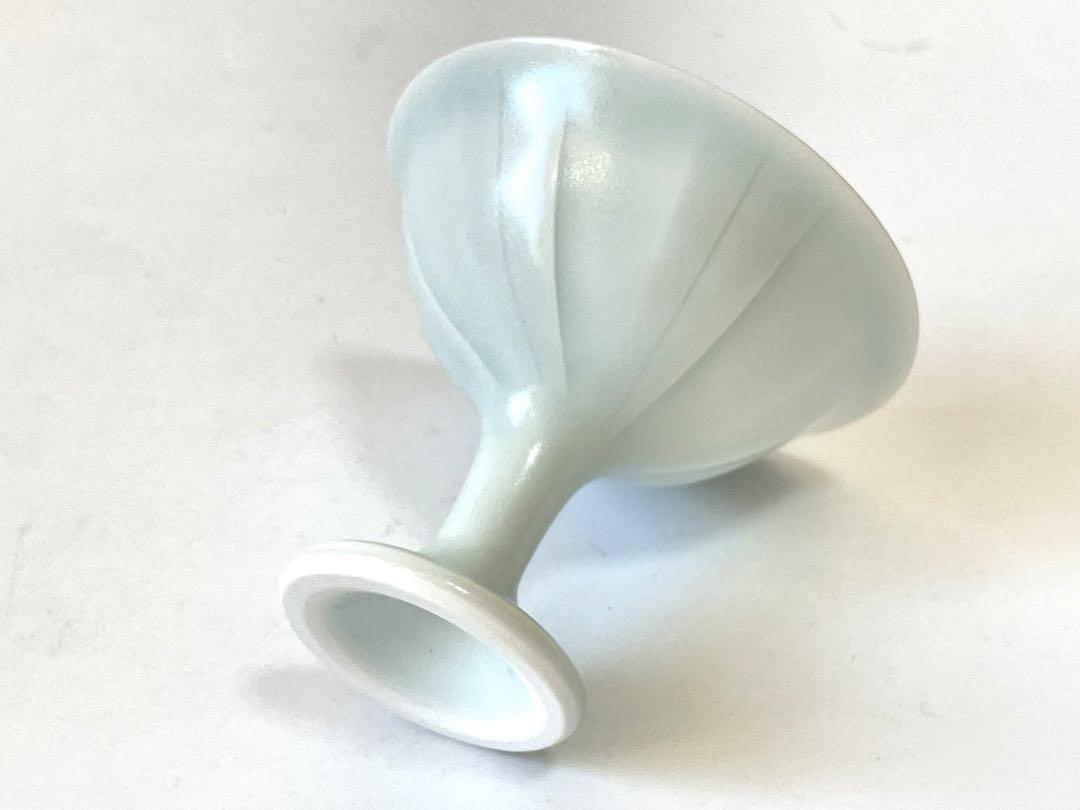 陶芸家 作家物 森和之 青白磁 高杯 馬上盃 師 前田昭博