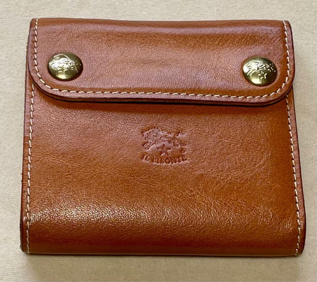 ILBISONTE イルビゾンテ 財布 折り財布 ミニウォレット ヌメ ベージュ