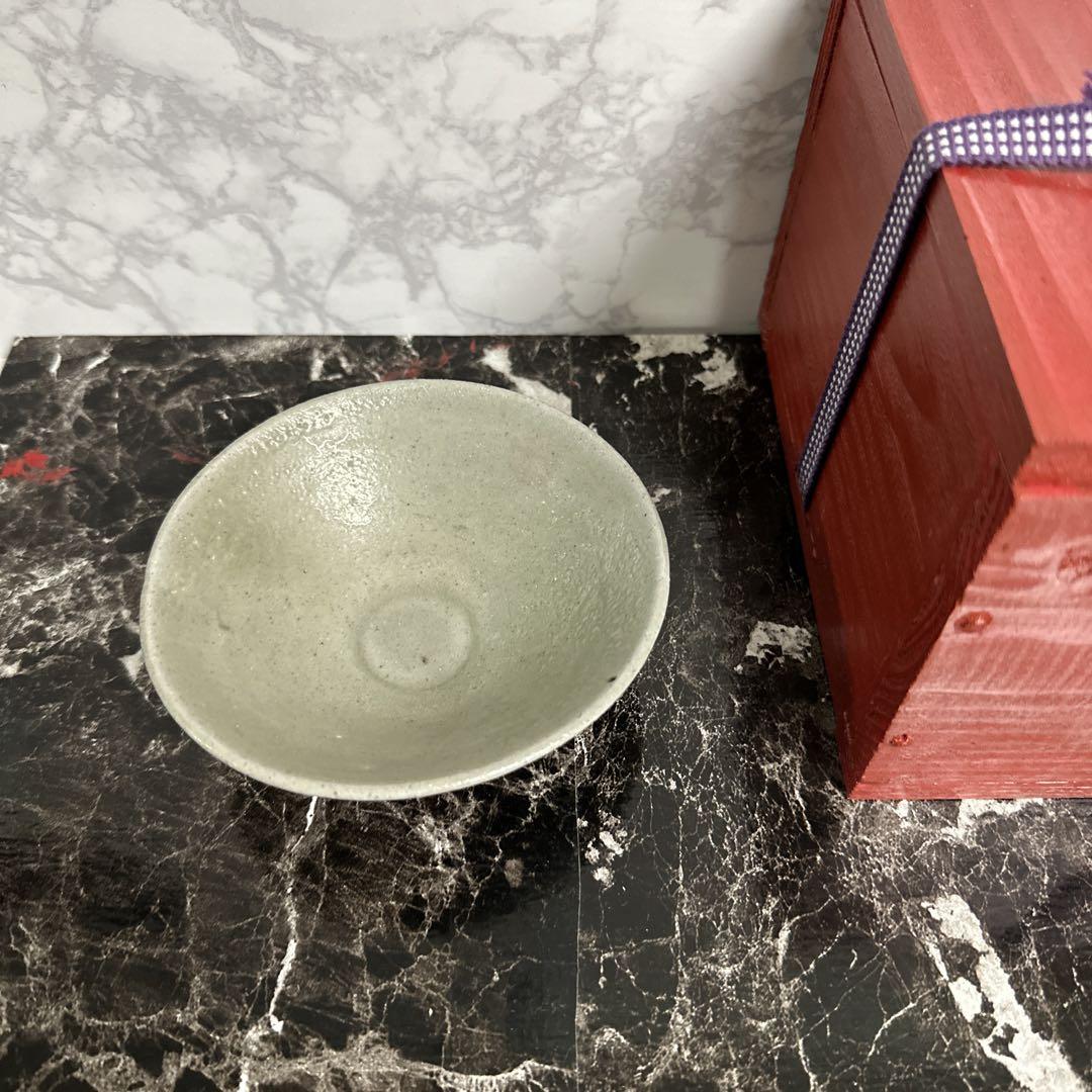 高麗青瓷、茶碗。 無傷、箱。