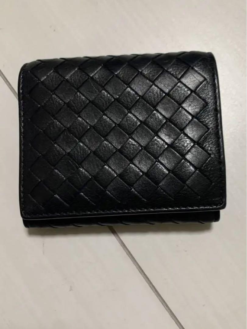 ボッテガヴェネタ BOTTEGAVENETA 三つ折り財布 ブラック