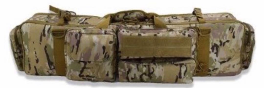 ム ガンケース ライフル 2丁 迷彩 カモフラ