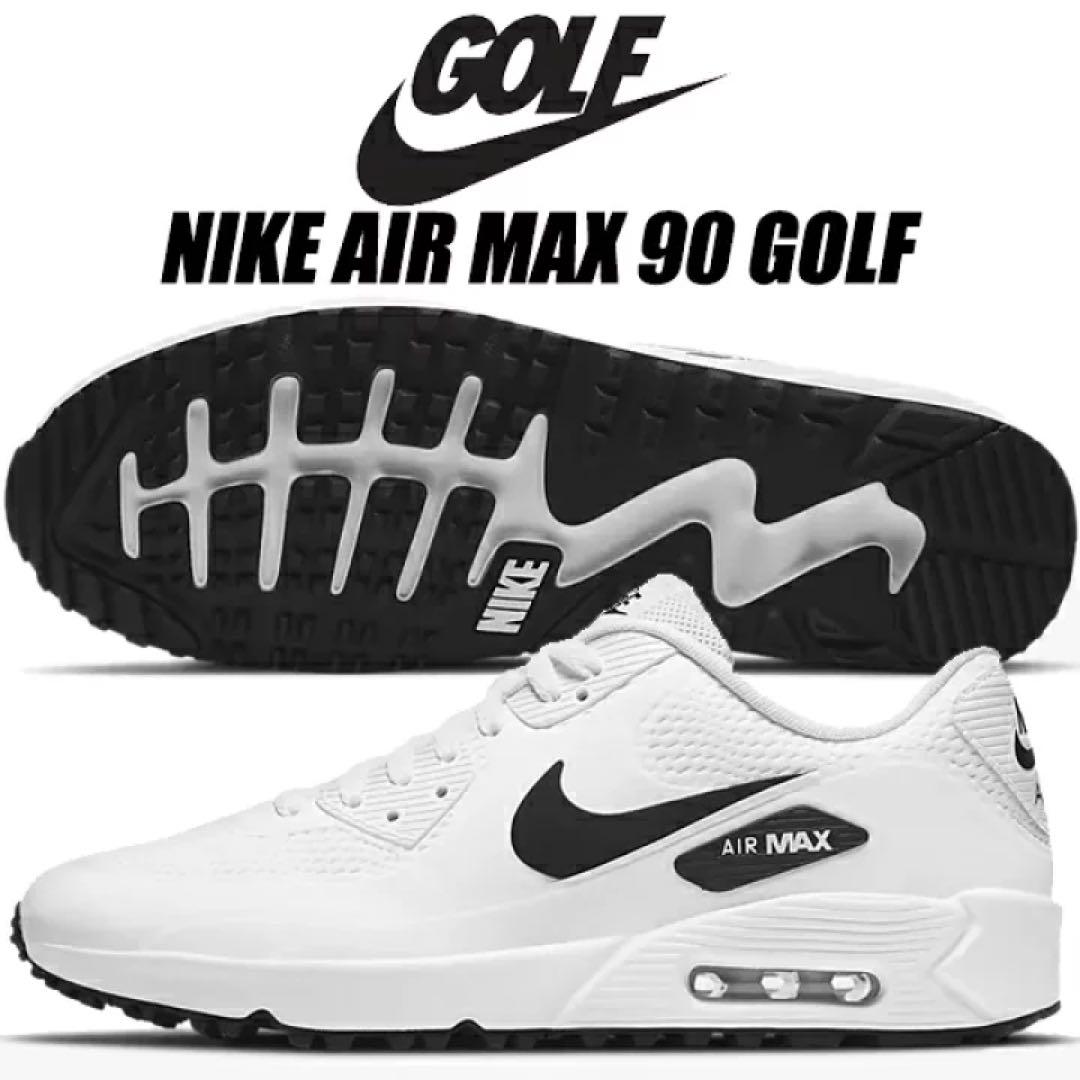 NIKEゴルフ エアマックス90G 27.5 ホワイト CU9978-101