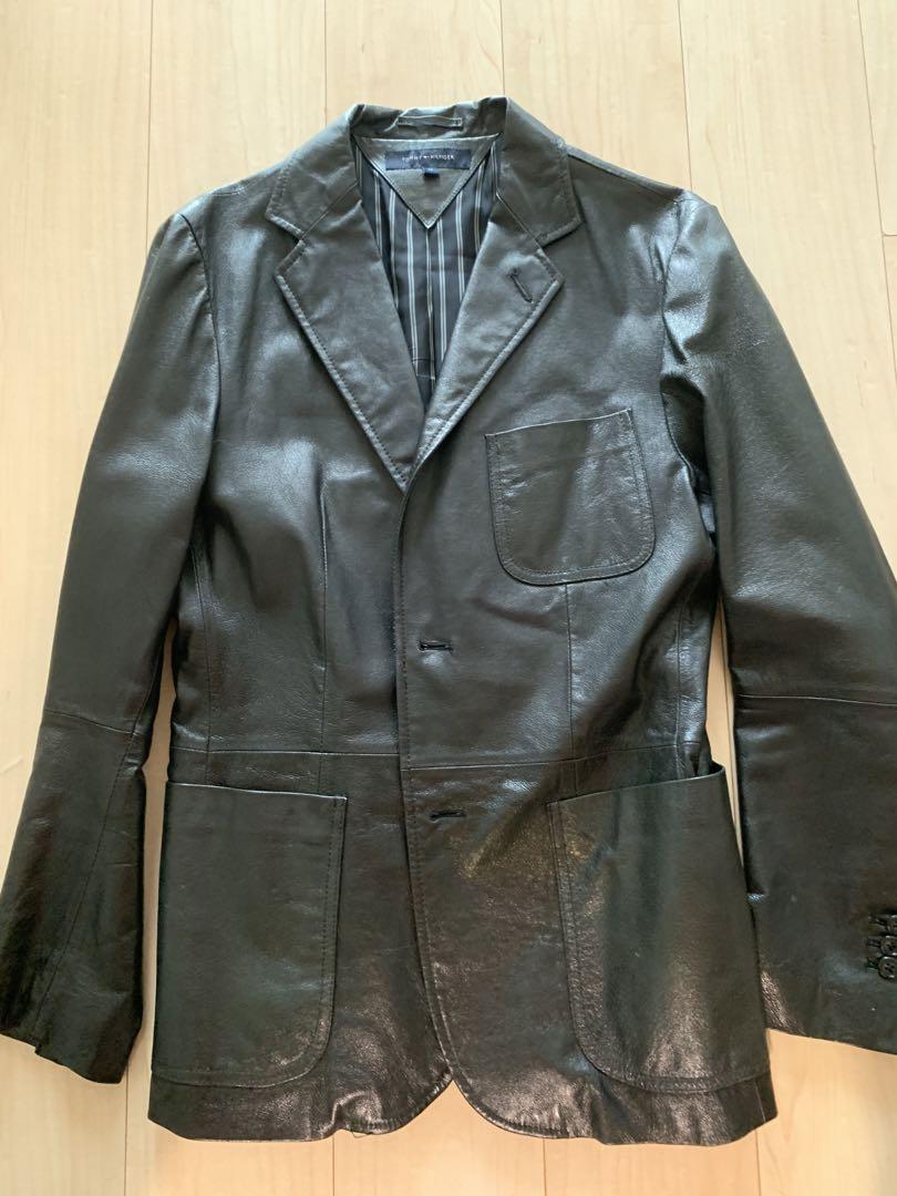 トミーヒルフィガー レザージャケット 革 ジャケット