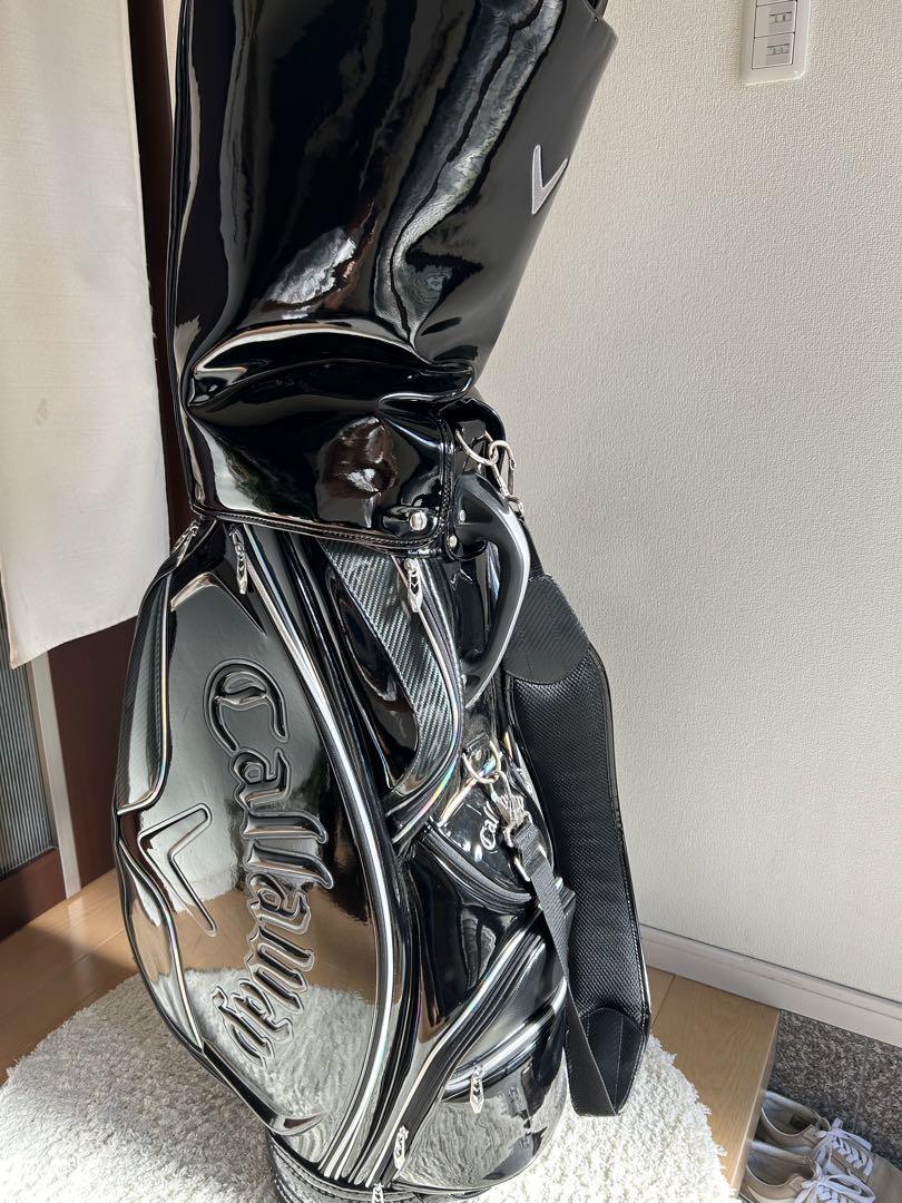 盆前値下げ‼️美品‼️レア キャロウェイ キャディバッグ エナメルブラック