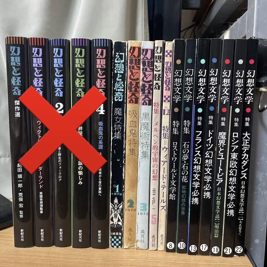 『幻想と怪奇』 『幻想文学』 怪奇幻想専門誌12冊セット 歳月社 新紀元社