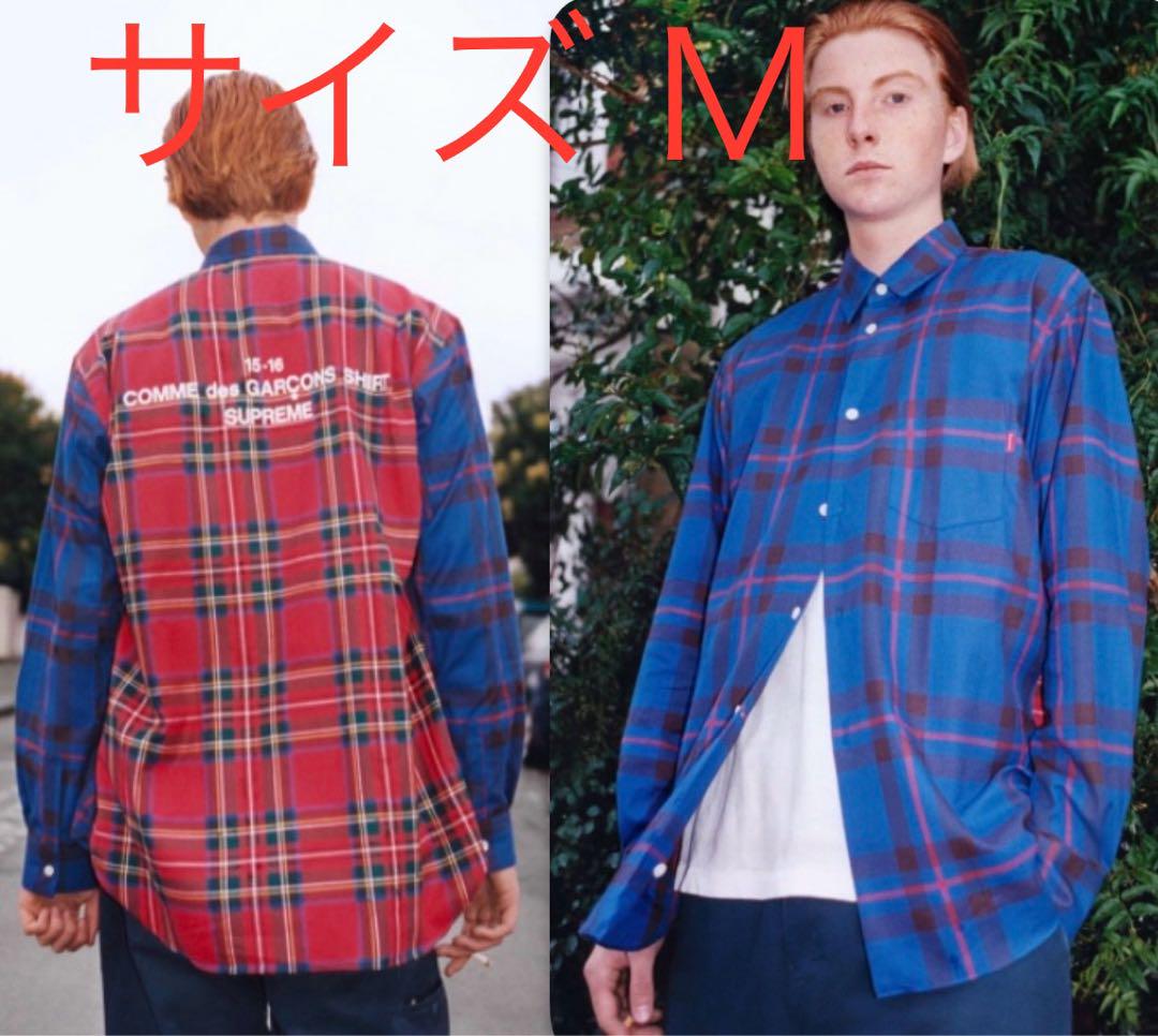 コムデギャルソン シャツ Supreme シュプリーム チェックシャツ