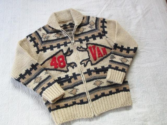 【希少・新品】VAN JACKET カウチンニット L ラムウール100%