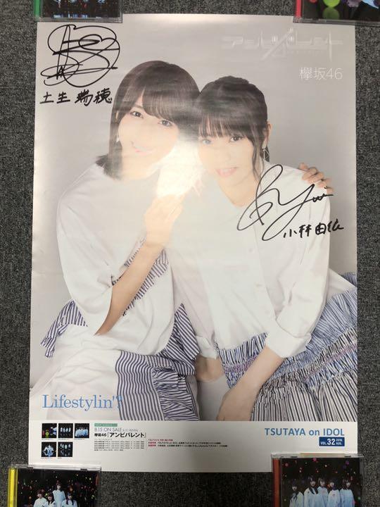 欅坂46 土生瑞穂 小林由依 直筆サイン入りポスター
