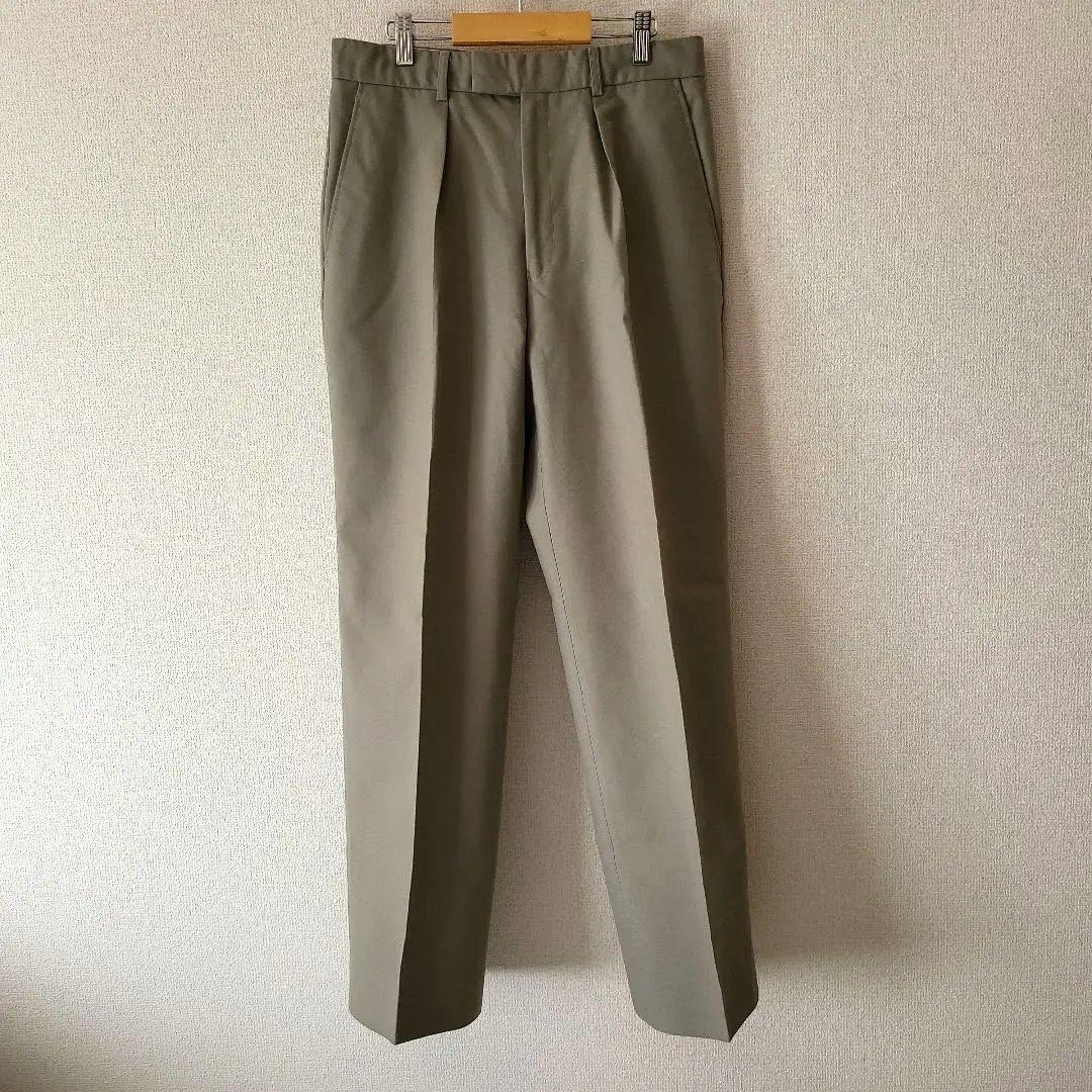 【二アニュー】フランス軍 グレー系ベージュ ドレスパンツ