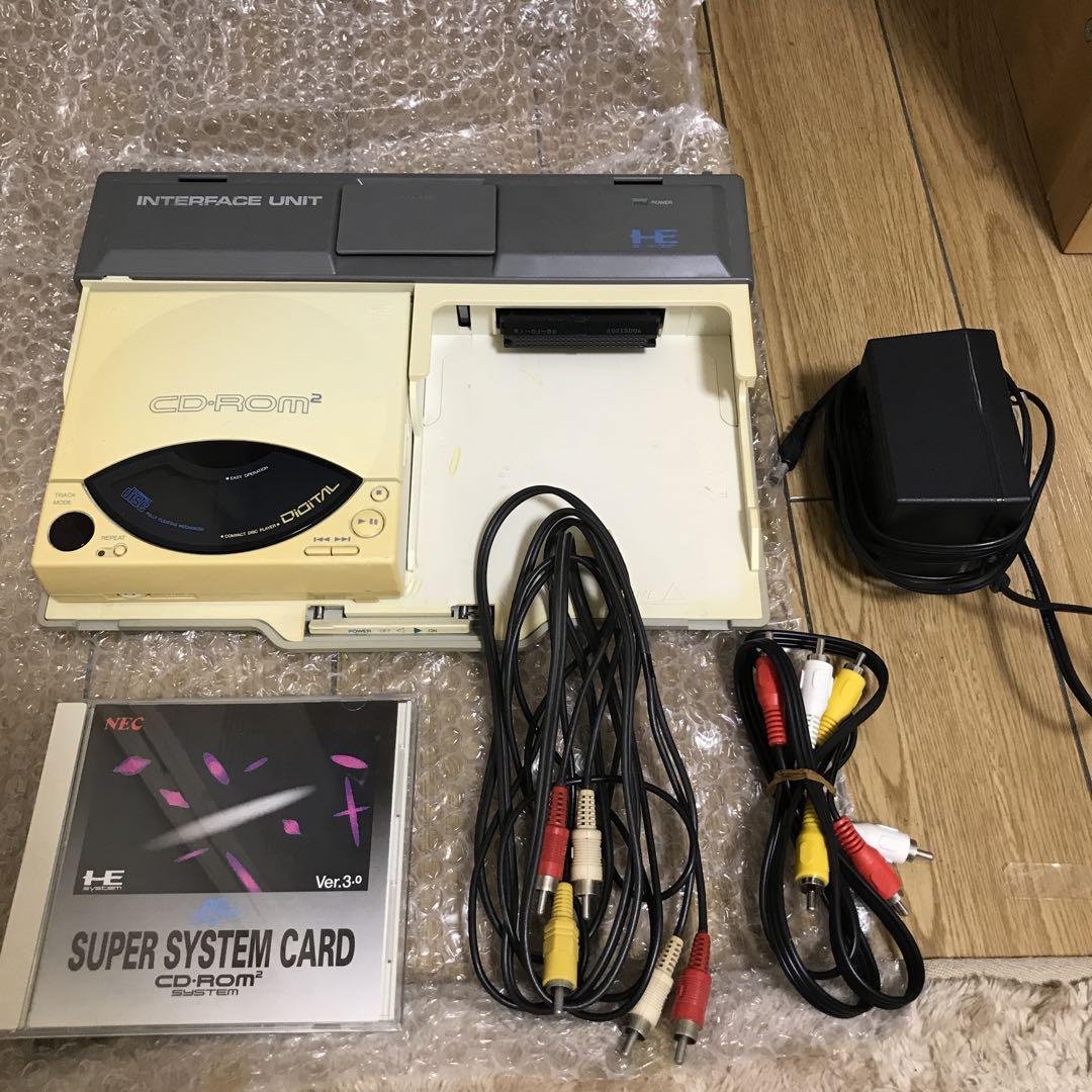PCエンジンCD ROM2本体動作未確認と熱血高校ドッチボール部 サッカー編