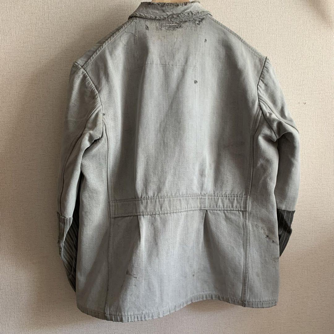 BORO 襤褸 フレンチワークジャケット カバーオール パッチワーク 古着