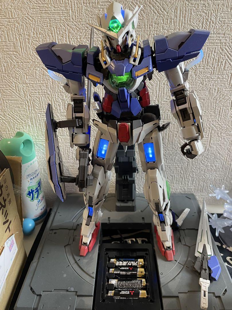ガンプラ完成品 PGガンダムエクシアライトニングモデルややジャンク