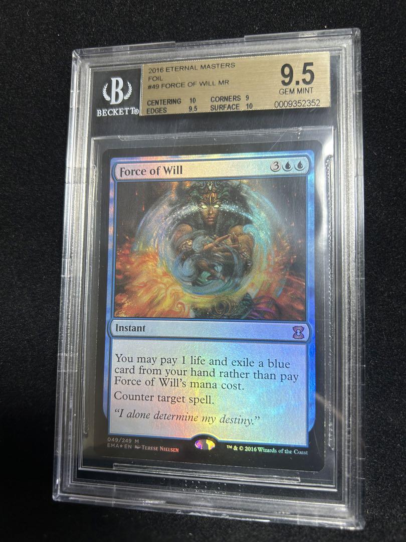 巴 MTG BGS9.5 意志の力 FOIL