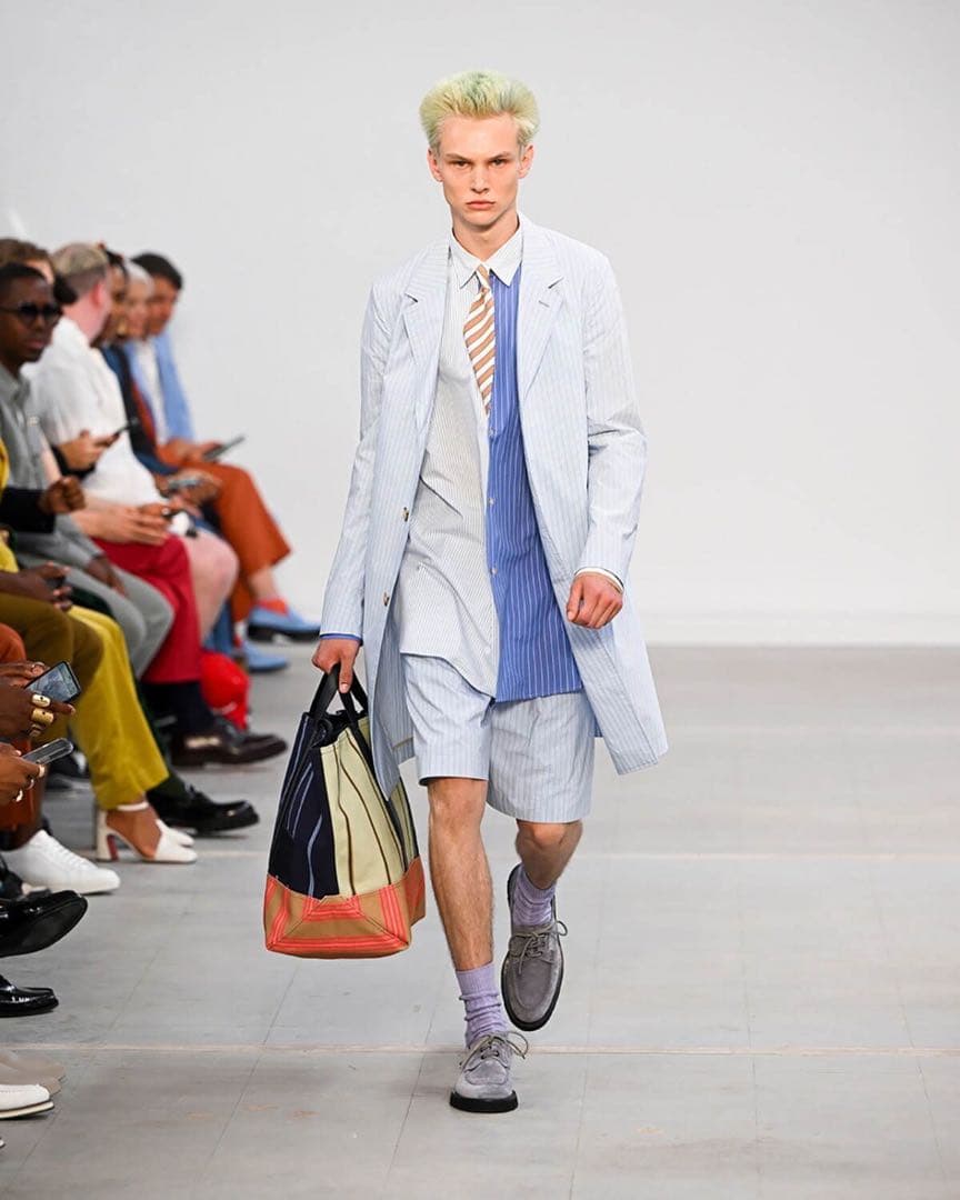 paulsmith ミックスストライプ ビッグシャツ