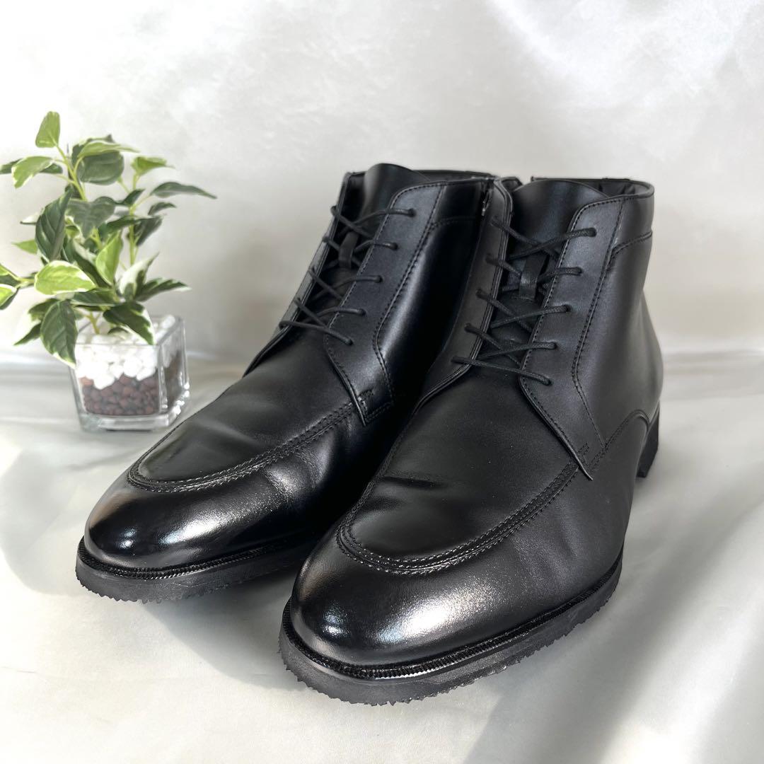 極美品 マドラス 27.0 レースアップブーツ ゴアテックス サイドジップ 黒