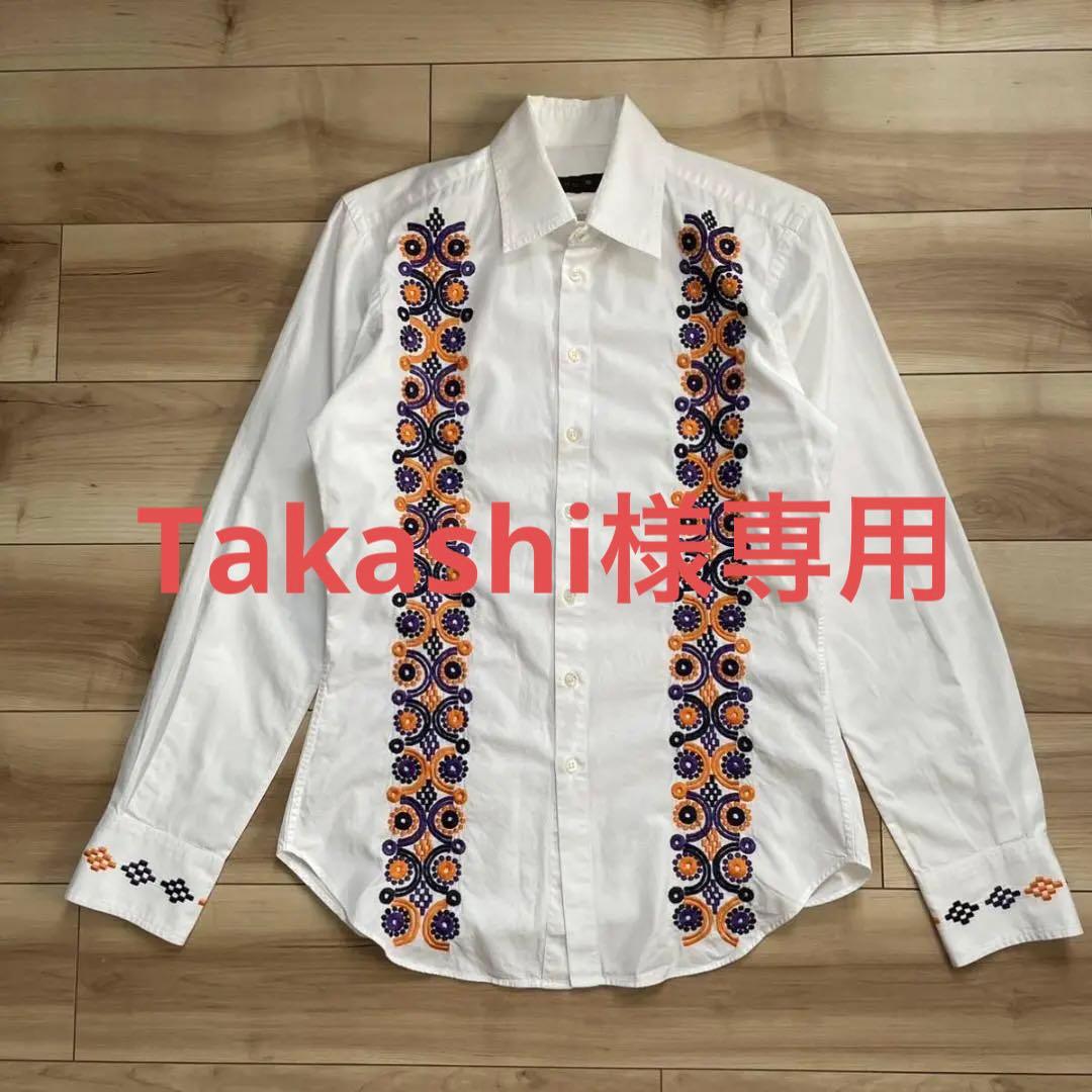 ETRO エトロ 刺繍柄 長袖 シャツ