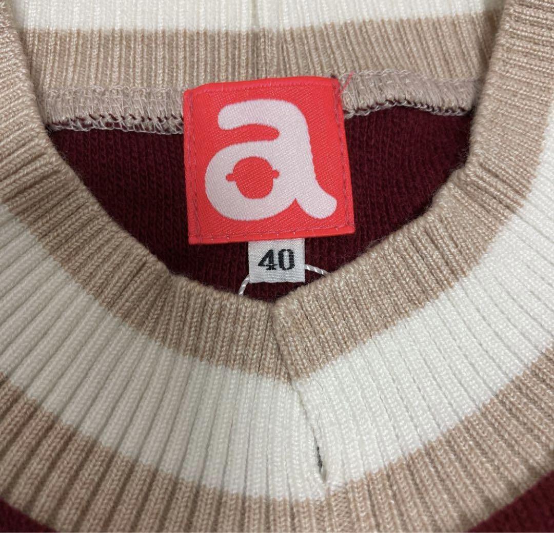 ❤️新品未使用❤️アルチビオ レディースゴルフ 長袖ニット❤️レッド❤️サイズ40❤️