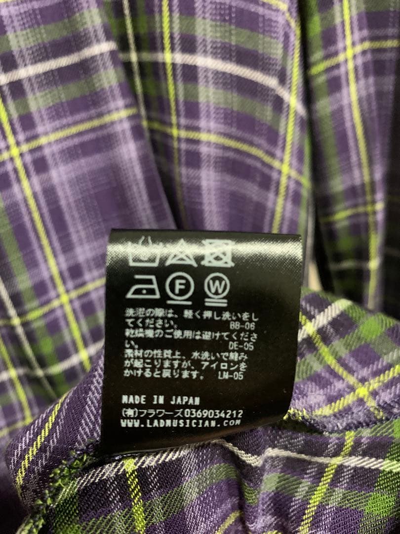 ラッドミュージシャン ロングチェックシャツ 21AW