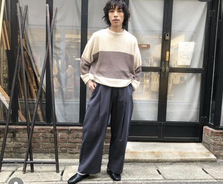 Tシャツ/カットソー(七分/長袖) studionicholson 19ss volume pleats pants