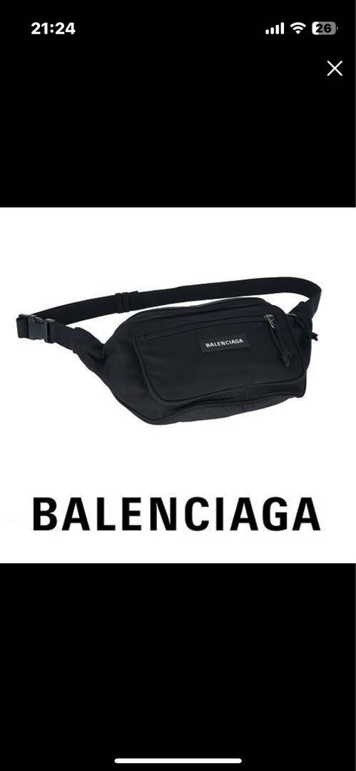 バレンシアガ EXPLORER BELT PACK ウエストポーチ ブラック