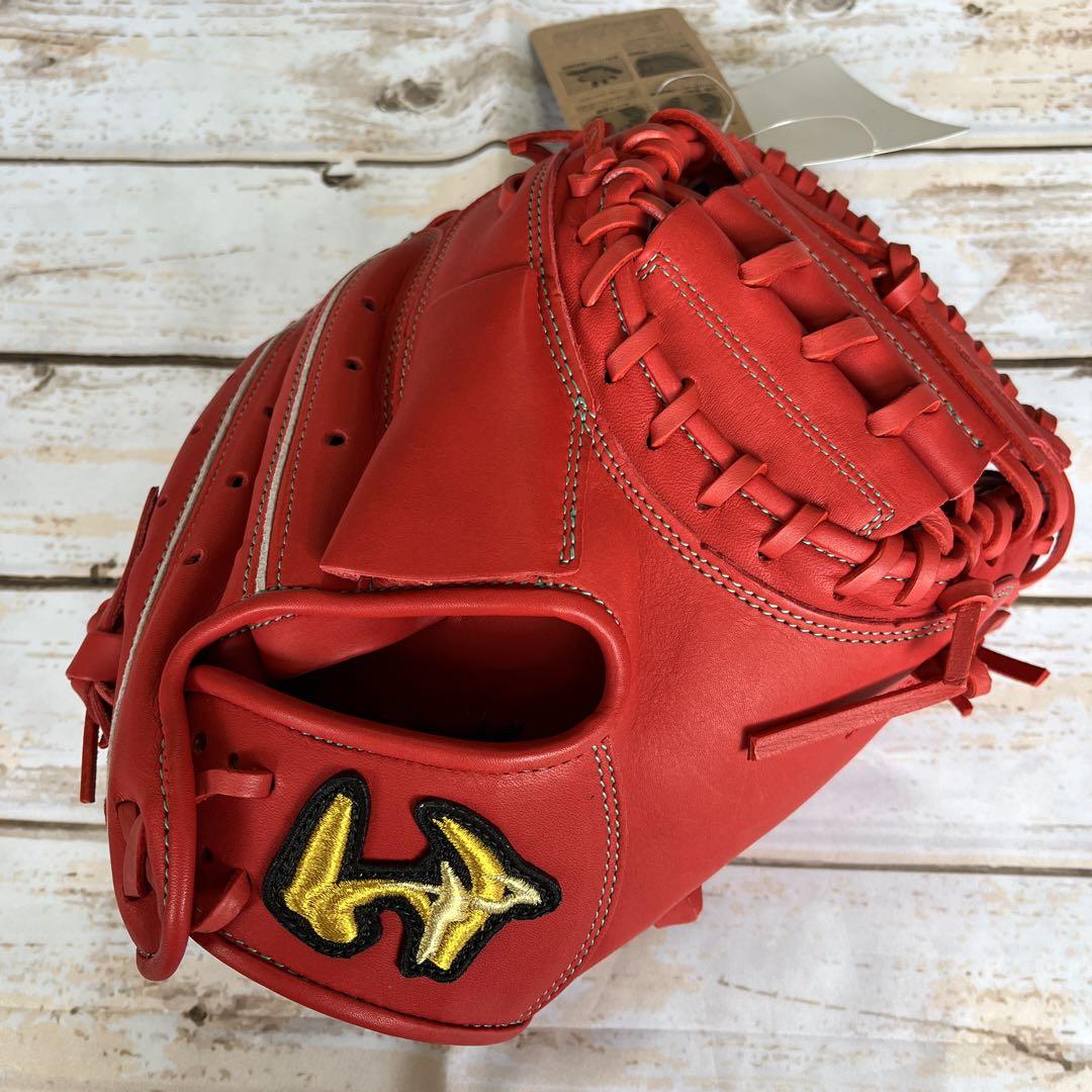 ワールドペガサス ジュニア軟式野球用 キャッチャーミット オレンジ 右投用 新品