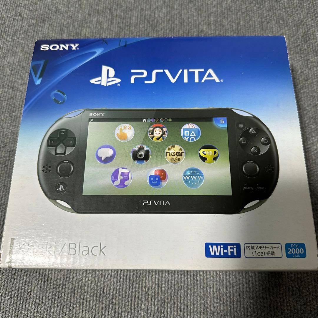 PSVita PCH-2000 Wi-Fiモデル カーキ/ブラック ほぼ新品