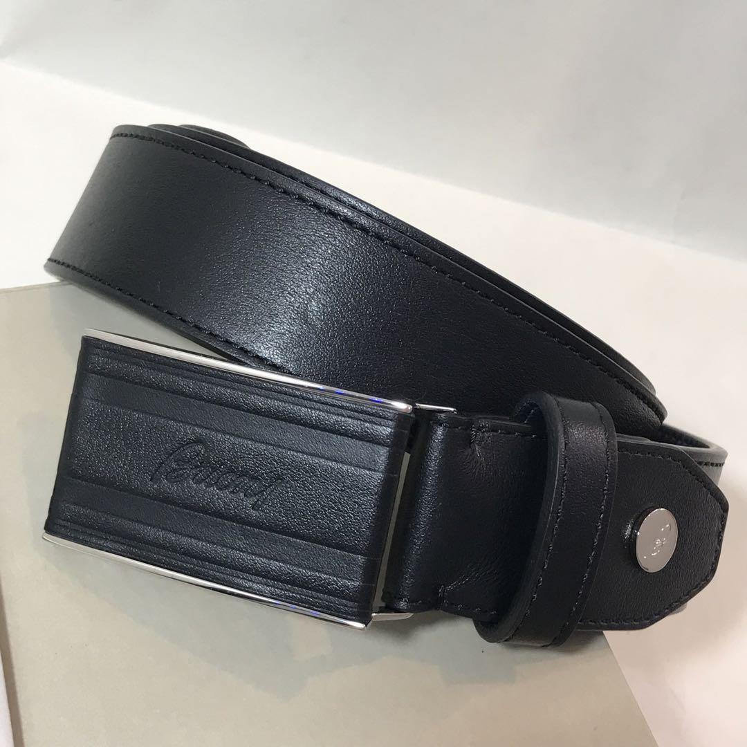 Brioni ブリオー二 メンズ ベルト レザー 革ベルト 110 ビジネス 黒