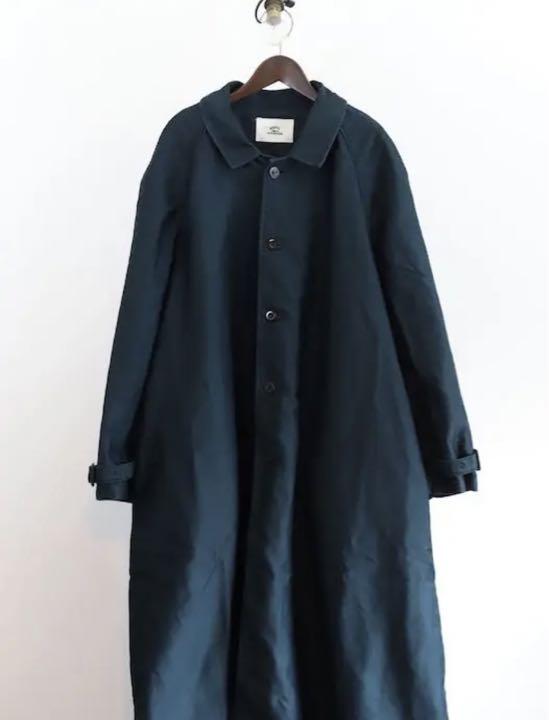 ステンカラーコート outil MANTEAU UZES BLACK INDIGO size2
